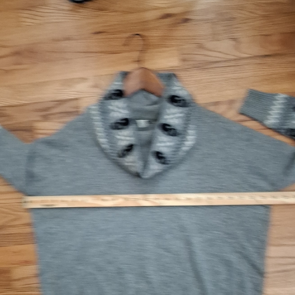 Autumn Cashmere Gray Skull Pattern Sweater - image 7